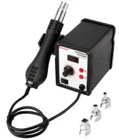 Паяльная станция REXANT (термофен) термовоздушная, с цифровым дисплеем, 150-500 °С, 12-0714