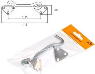 Крючок ветровой 110мм прутковый с планкой КР-110 (50 шт.)