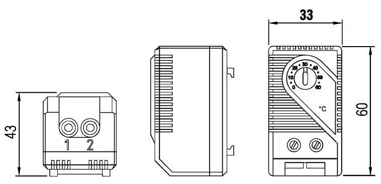 Термостат NC для управления нагревателем MTK-CT1