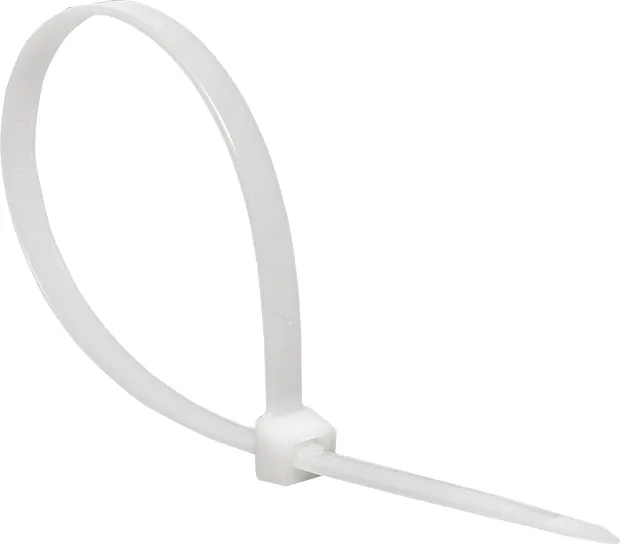 Хомут 7,2*400 белый нейлон (100 шт.) Basic (EKF), уп