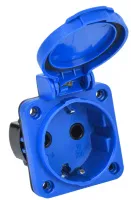 Розетка панельная 16А 3п (2Р+РЕ) IP54, 230В синий MAGNUM IEK