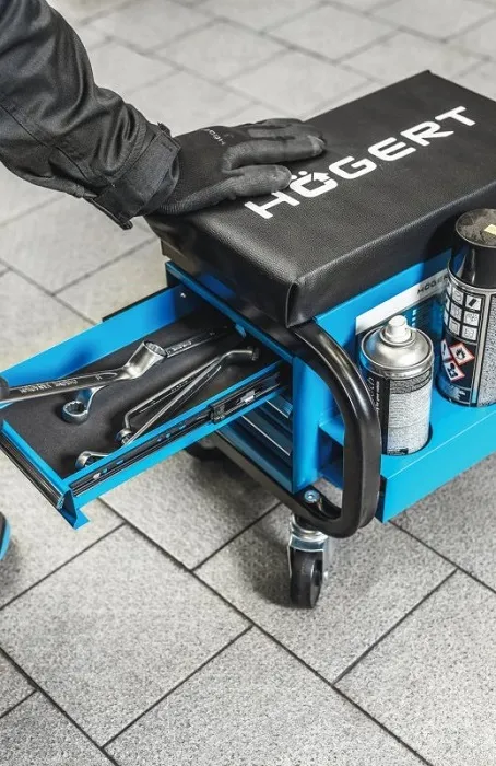 Сиденье для мастерской с 3 ящиками HOEGERT