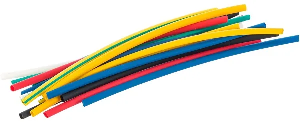 Набор Термоусаживаемая трубка ТУТ 2/1 21шт., 100мм ЦВЕТНЫЕ, уп