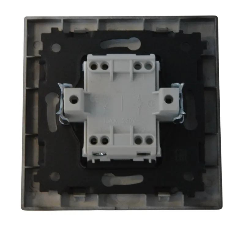 Выключатель звонка 1-кл. чёрный SD-P1009B "Standard" AWSproducts