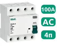 УЗО-03 100/4 30мА, тип AC, 6кА DEKraft