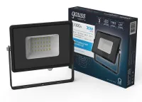 Прожектор LED QPLUS 6500K  30W 3600Lm IP65 черный Gauss