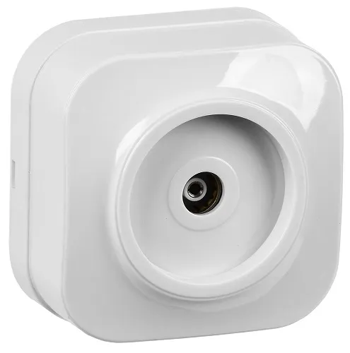 Розетка ОУ TV белая GLORY IEK