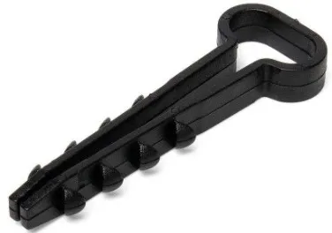 Дюбель-хомут ДХП 10х5 Черный Fortisflex (100шт) (аналог USMP-2), уп