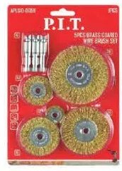 Набор латунных щеток P.I.T. 5шт(APLS10-005B), ком