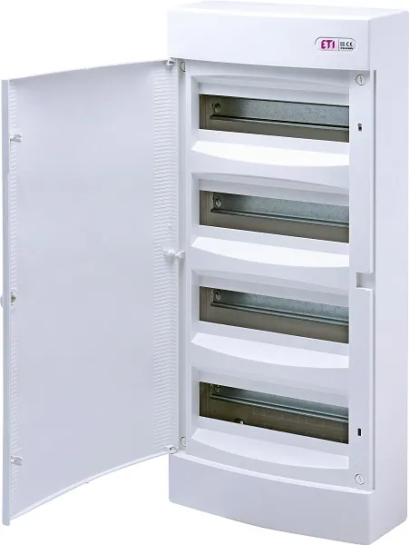 Щит навесной пласт. бел. дверь ECT48PO (48 мод. IP40) ETI