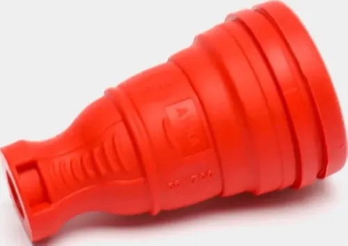 Розетка каучук переносная с/з (красная) IP44 AY-KA