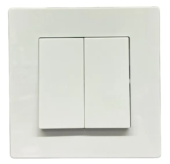 Выключатель 2-кл. с подсветкой белый A-011W "Аура" AWSproducts