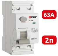 УЗО ВД-100N 63/2 30мА, тип AC, 6кА PROXIMA EKF