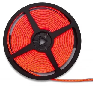 Неоновая лента N2835 Красный 12Вт/м 24В IP67 5м Lumines