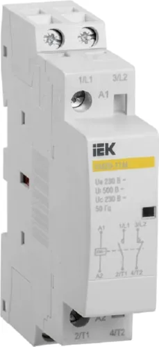 Контактор модульный КМ20-11М (кат.230V AC 20А 1но+1нз) IEK