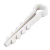 Дюбель-хомут ДХП 10х5 Белый Fortisflex (100шт) (аналог USMP-2), уп