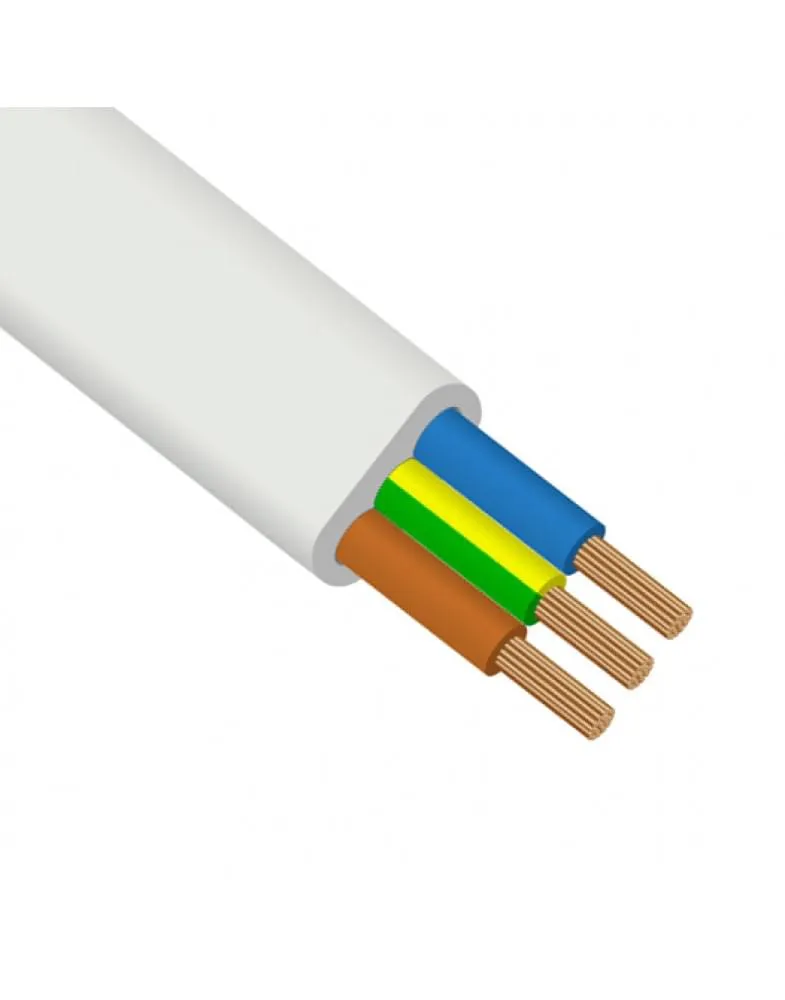 Кабель ШВВП 3*0,5 380V (отмотка) белый