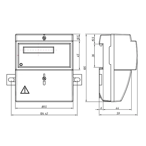 Счетчик эл. CE 101 R5.1 145 М6 230В 1ф 5-60A кт 1.0 МОУ DIN