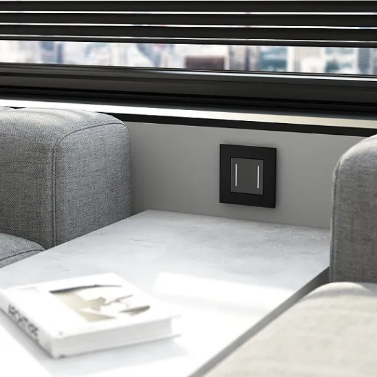 Рамка 1-я Черный Алюминий (алюминий) AluMax WERKEL