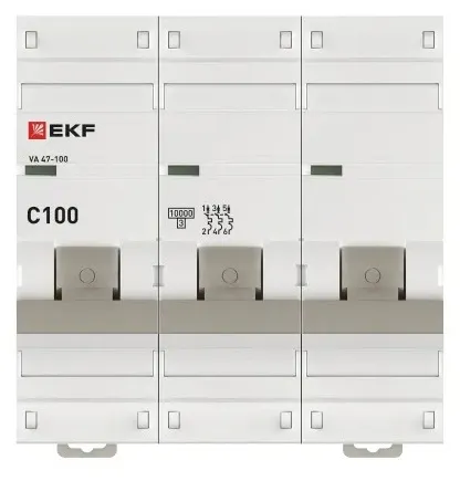 Автоматический выключатель ВА 47-100 C100/3 10кА Proxima EKF