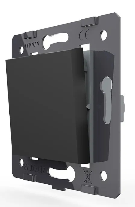 Выключатель проходной 1-кл. Черный Livolo