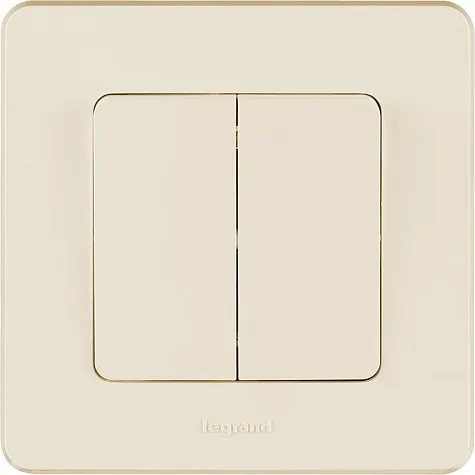 Выключатель 2-кл. Сл.Кость INSPIRIA LEGRAND