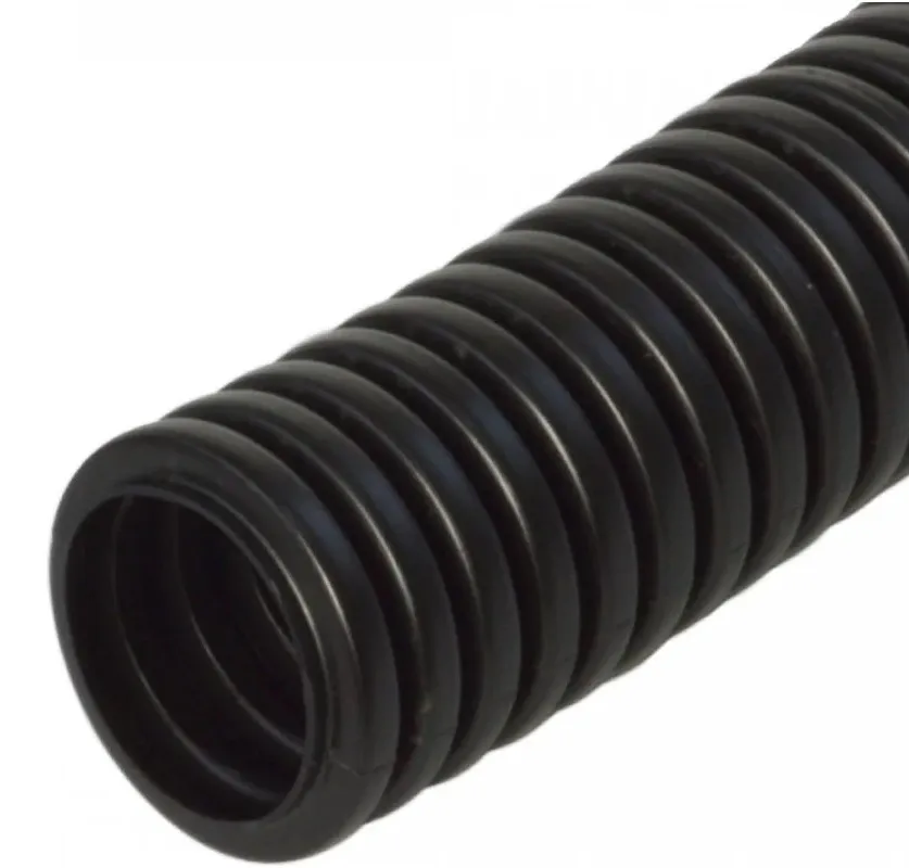 Труба гофр. ПП 7,0 мм ЧЕРНАЯ (HF) стойкая к УФ 350 Н Промрукав (25м)