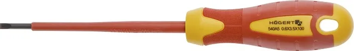 Набор изолированных отверток 1000 V с отверткой индикатором напряжения, сталь S2, 5 шт.  HOEGERT, ко