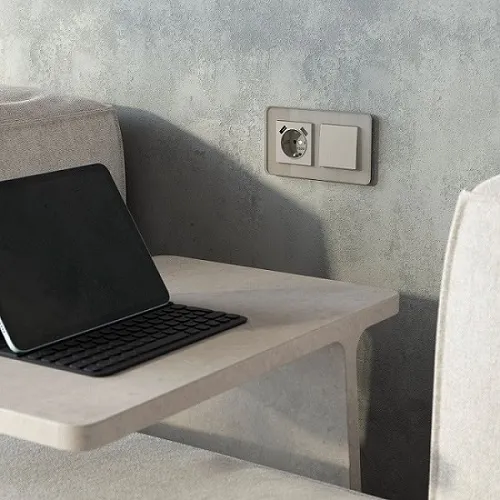 Выключатель проходной 1-кл. Дымчатый WERKEL