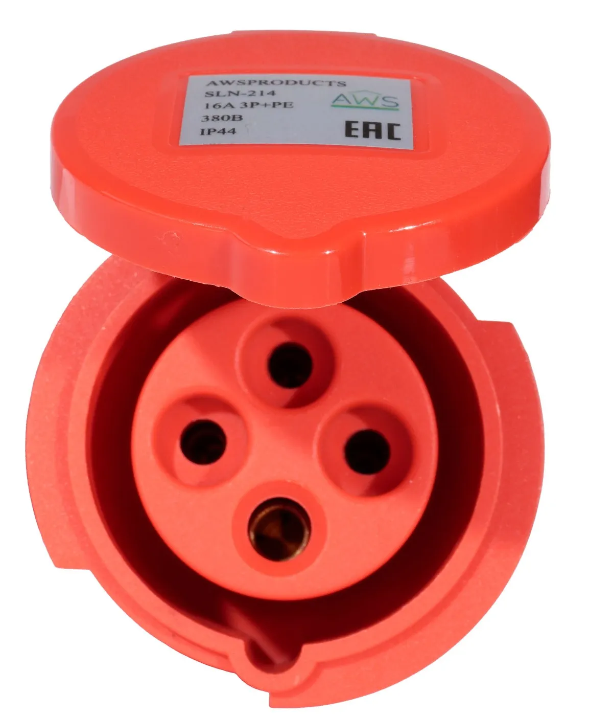 Розетка переносная 16A 4п (3P+PE) SLN-214 IP44, 380В, AWSPRODUCTS