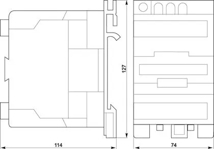 Контактор КМИ-46512 (кат.230В 65А 30кВт 1но+1нз) IEK
