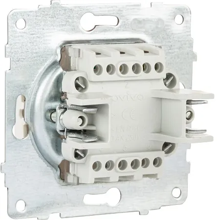 Механизм выкл. 1-кл. с подсветкой, крем