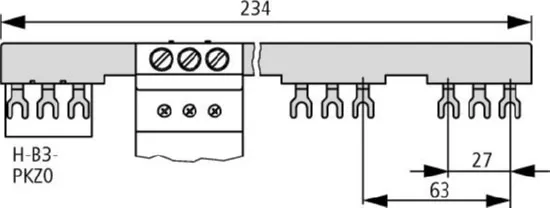 Соединительная шина B3.2/4-PKZ0