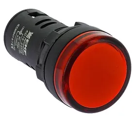 Индикатор LED красный AD16-16HS 16 мм. 24В AC/DC IP54 EKF