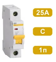Автоматический выключатель ВА47-29 C25/1 4,5кА IEK