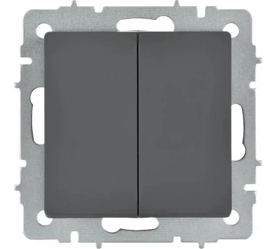 Выключатель перекрестный 2-кл. графит BRITE IEK