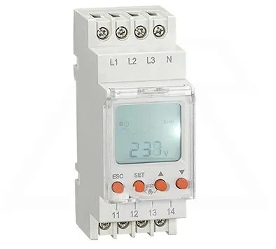 Реле контроля напр. RD-MVS3 эл. дисп. многофукц. 3x400В, 3-х пр. 2co, 8A Reletek