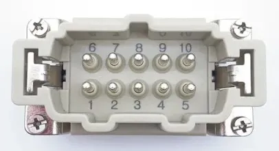 Разъем вилка SO-HE-010-M 10P+PE, 16A, 500V SMICO