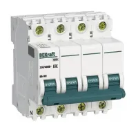 Автоматический выключатель ВА-101 C50/4 4.5кА Dekraft