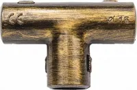 Тройник для труб 16 мм Бронза Bironi