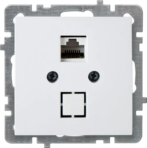 Механизм Роз. компьютерная 1-местн. СУ (RJ45 CAT5), TOURAN-ALEGRA-THOR, белый