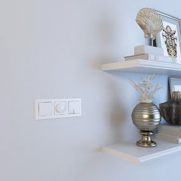 Клавиша для выключателя перекрестного Белый Hammer WERKEL