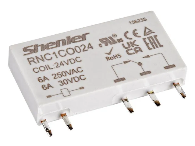 Реле промежуточное RNC1CO024,1CO,6A (24VDC) Shenler