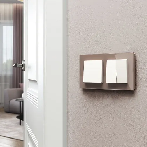 Рамка 2-я Латте (стекло) Favorit WERKEL