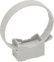 Хомутный держатель со стяжкой серый  CFF1 16-32 мм IEK (100)