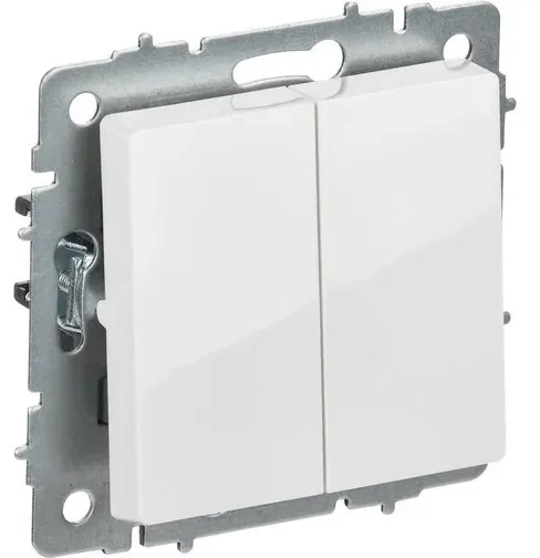 Выключатель перекрестный 2-кл. белый BRITE IEK