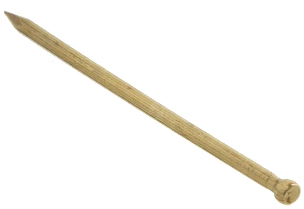 Гвозди 1,4*45 финишные латунь (150 гр.) (Стройбат), уп