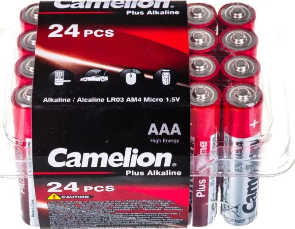 Батарейка LR03 PLUS ALKALINE CAMELION BOX-24, уп