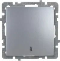 Механизм выкл. 1-кл СУ (проходной), TOURAN-ALEGRA-THOR, metallic, серебро