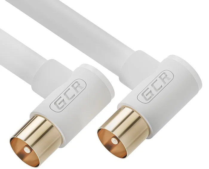 Кабель антенный 1м Male TV M угловой /TV М угловой